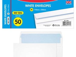 Paquet d'Enveloppe 11x22 Blanche Paquet d'Enveloppe 11x22 Blanche
