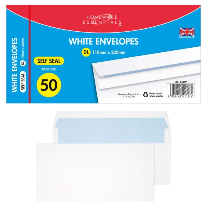 Paquet d'Enveloppe 11x22 Blanche